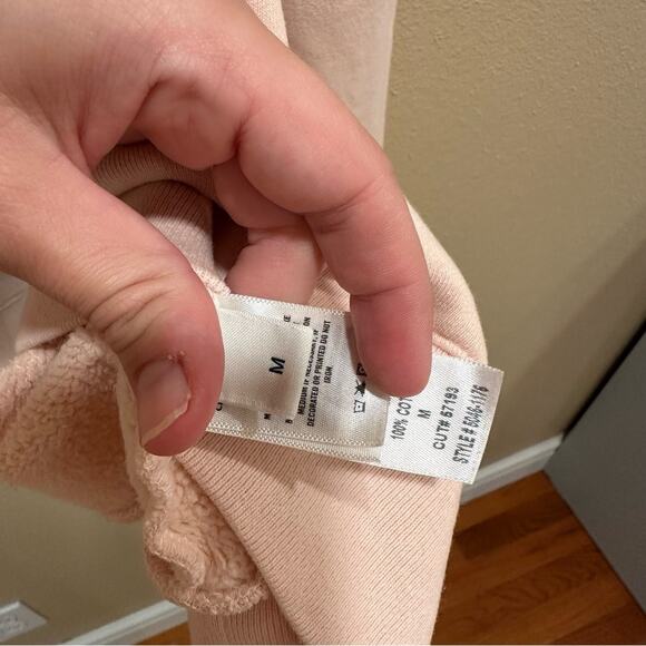 Citizens of Humanity Pink Puff Sleeve Cotton Sweatshirt Medium - Picture 10 of 15